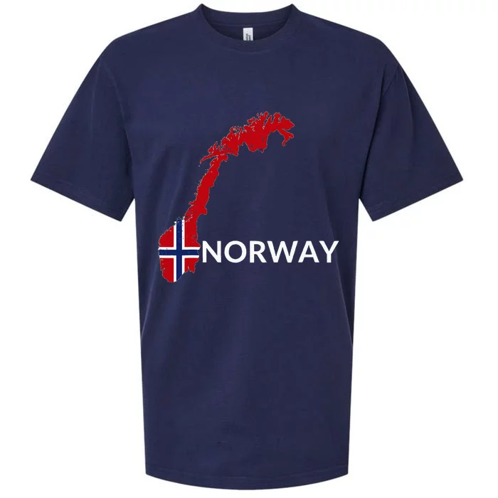 Norway Flag Hiking Holiday Norway Norwegian Flag Sueded Cloud Jersey T-Shirt