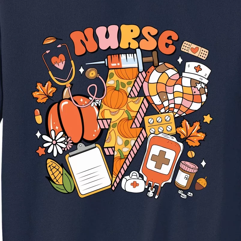 Nurse Fall Health Care Nursing Tall Sweatshirt