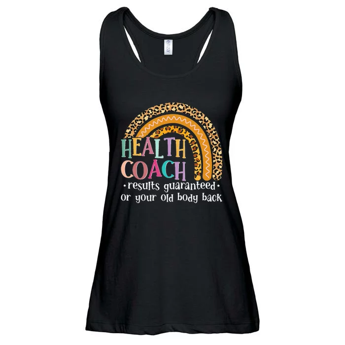 Nutritionis Funny Health Coach Rainbow Wellness Coach Ladies Essential Flowy Tank