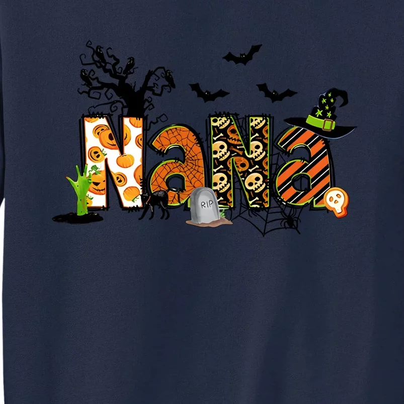 Nana For Halloween Grandma Witch Family Matching Tall Sweatshirt