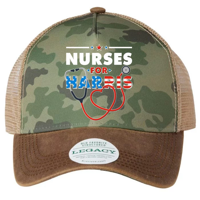 Nurses For Harris Vote Kamala Harris 2024 Election Legacy Tie Dye Trucker Hat