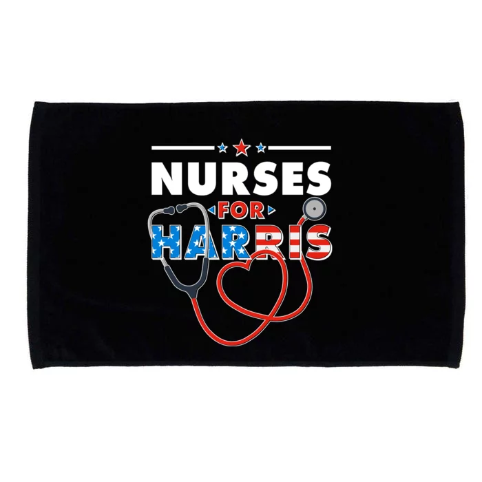 Nurses For Harris Vote Kamala Harris 2024 Election Microfiber Hand Towel