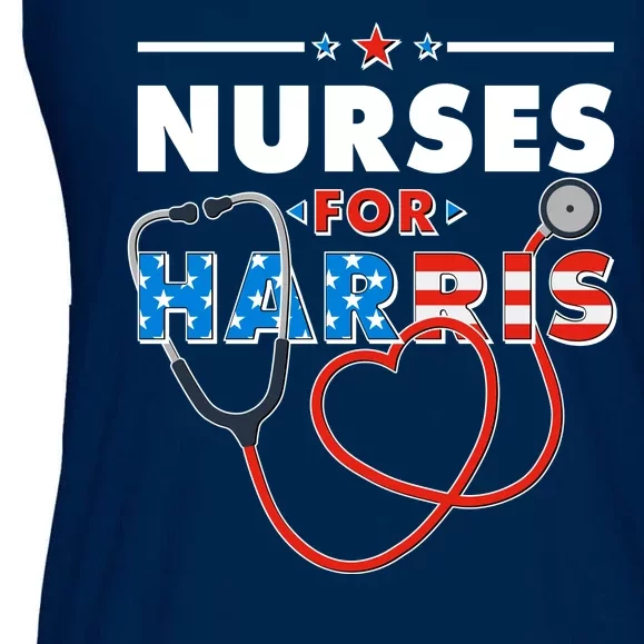 Nurses For Harris Vote Kamala Harris 2024 Election Ladies Essential Flowy Tank