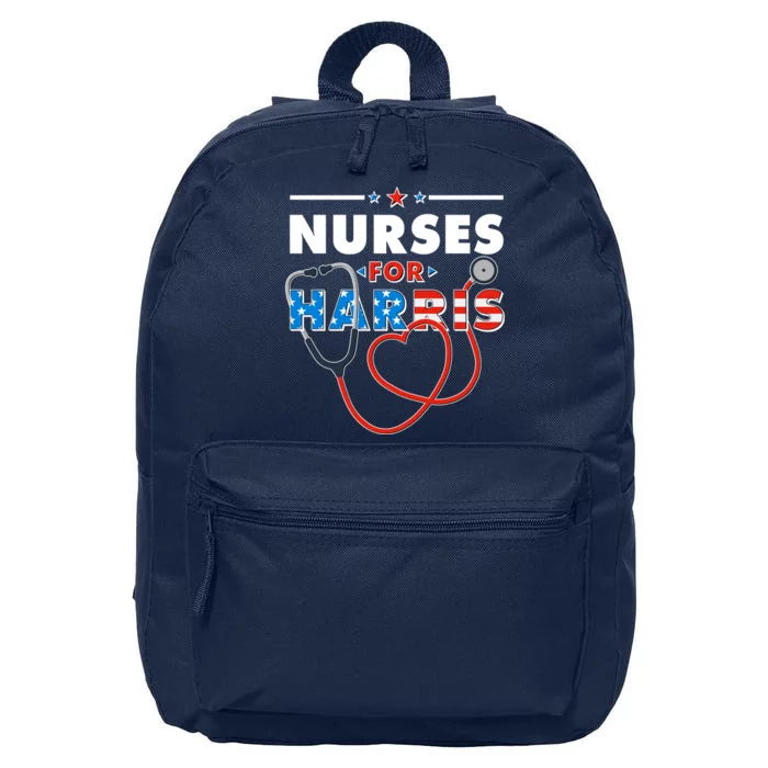 Nurses For Harris Vote Kamala Harris 2024 Election 16 in Basic Backpack