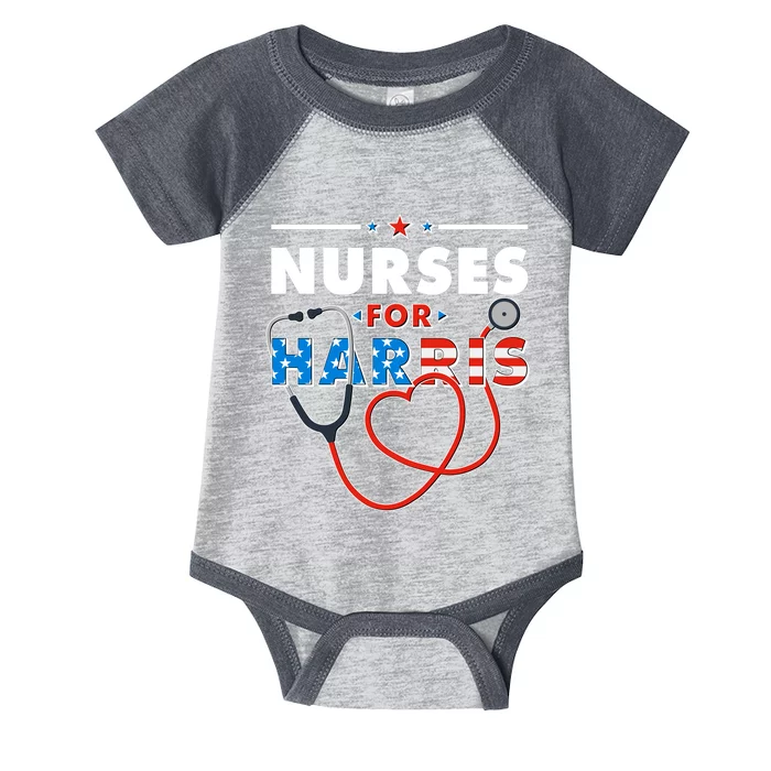 Nurses For Harris Vote Kamala Harris 2024 Election Infant Baby Jersey Bodysuit