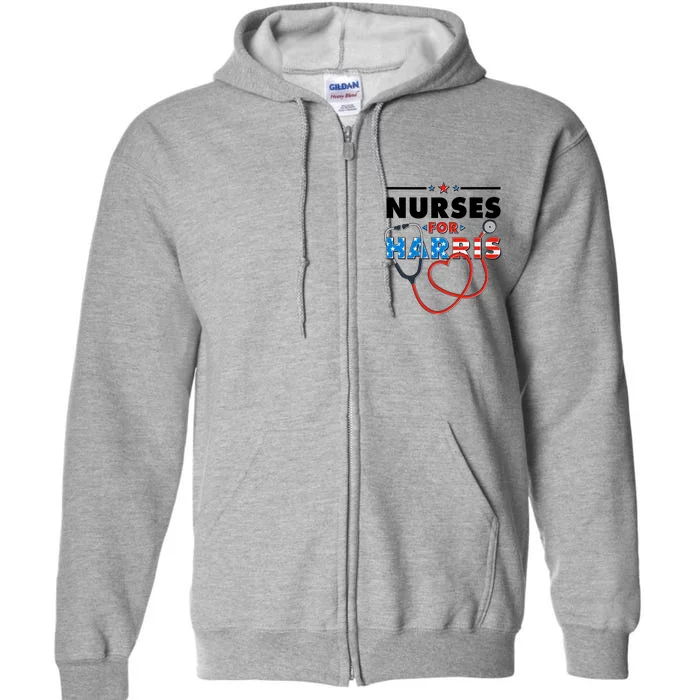 Nurses For Harris Vote Kamala Harris 2024 Election Full Zip Hoodie