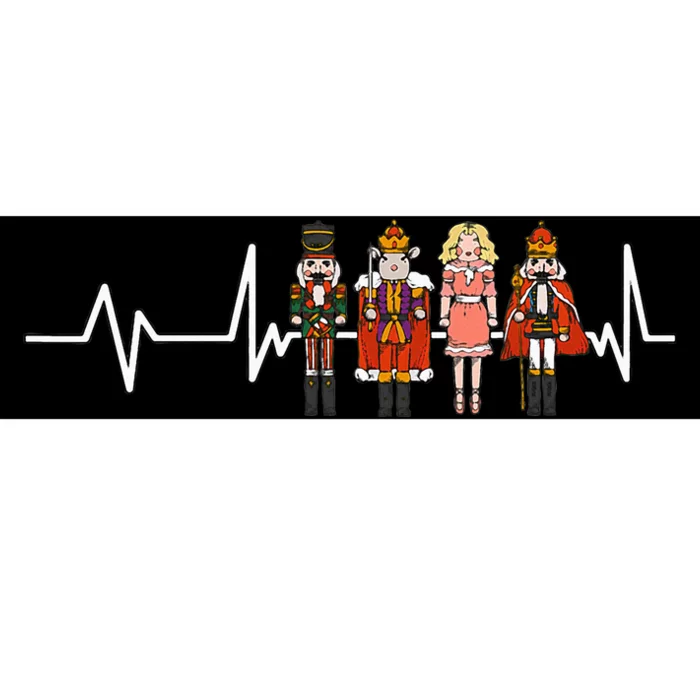 Nutcracker Figures Heartbeat Ballerina Ballet Bumper Sticker