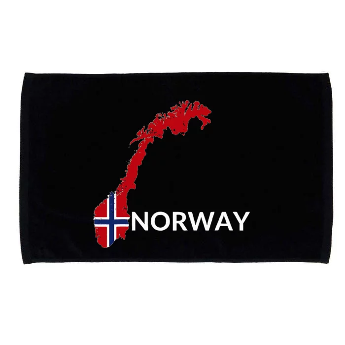 Norway Flag Hiking Holiday Norway Norwegian Flag Microfiber Hand Towel