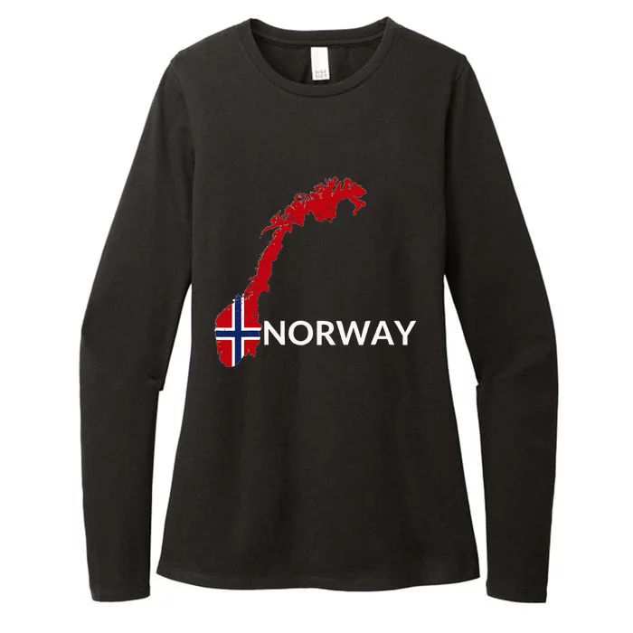 Norway Flag Hiking Holiday Norway Norwegian Flag Womens CVC Long Sleeve Shirt