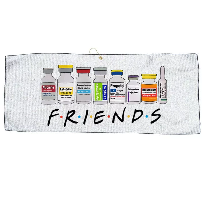 Nurse Friends Icu Propofol Crna Icu Critical Care Nurse Large Microfiber Waffle Golf Towel