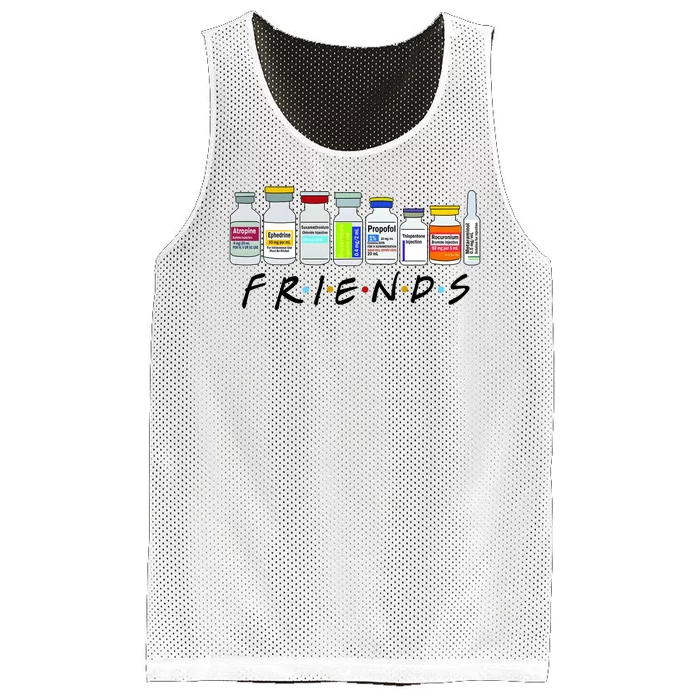 Nurse Friends Icu Propofol Propofol Crna Medical Mesh Reversible Basketball Jersey Tank