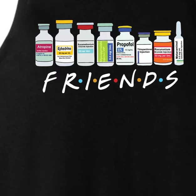 Nurse Friends Icu Propofol Crna Medical Critical Care Ladies Tri-Blend Wicking Tank