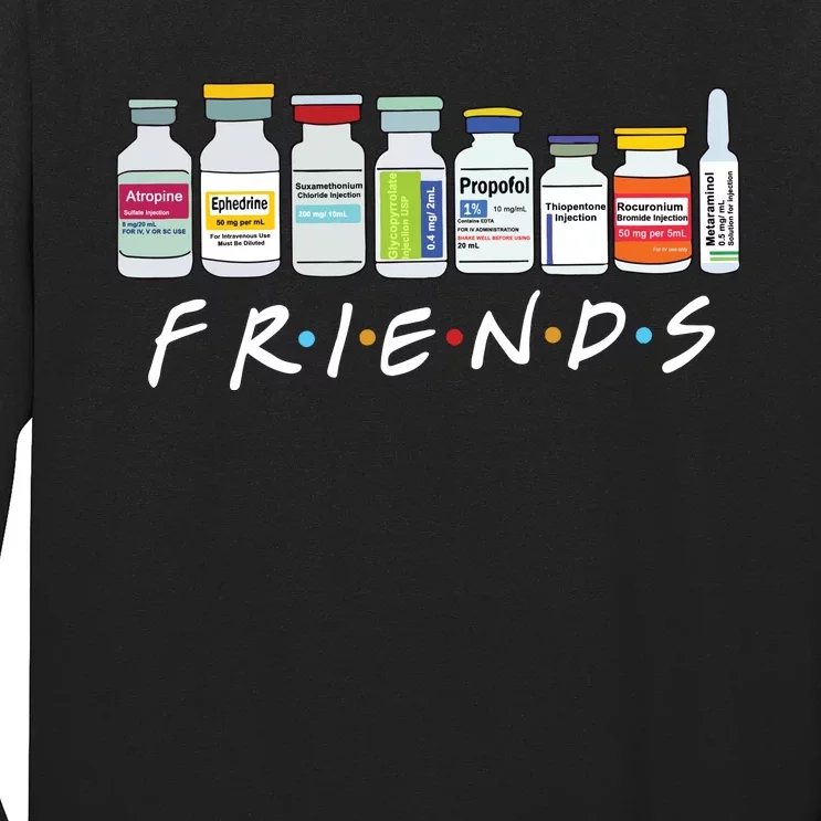 Nurse Friends Icu Propofol Crna Medical Critical Care Long Sleeve Shirt