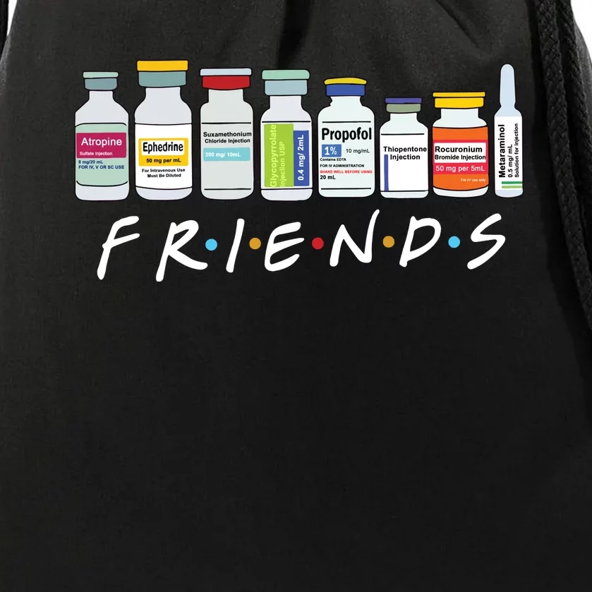 Nurse Friends Icu Propofol Crna Medical Critical Care Drawstring Bag