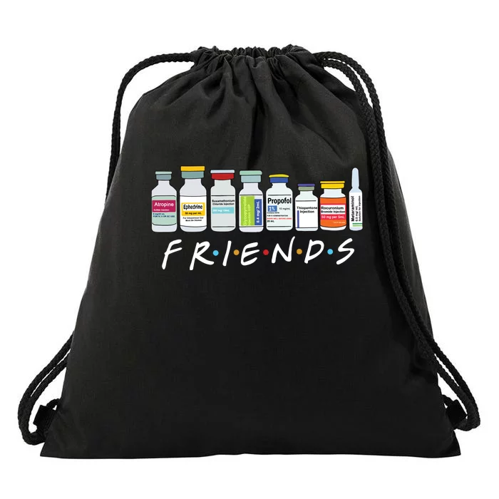 Nurse Friends Icu Propofol Crna Medical Critical Care Drawstring Bag