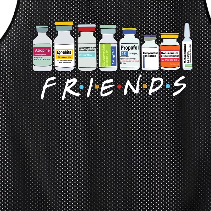 Nurse Friends Icu Propofol Crna Medical Critical Care Mesh Reversible Basketball Jersey Tank