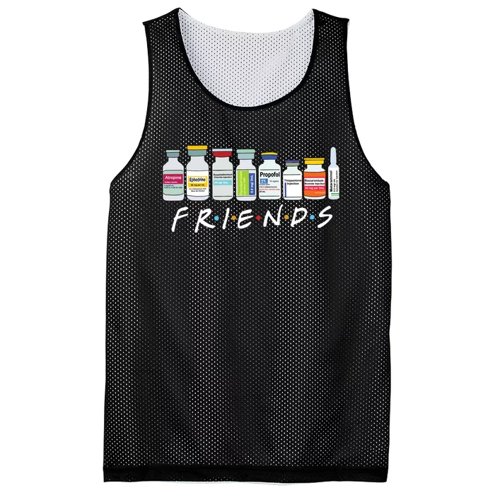 Nurse Friends Icu Propofol Crna Medical Critical Care Mesh Reversible Basketball Jersey Tank