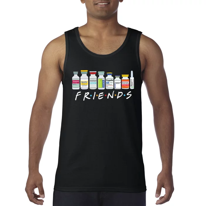 Nurse Friends Icu Propofol Crna Medical Critical Care Tank Top