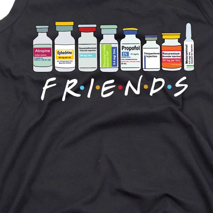 Nurse Friends Icu Propofol Crna Medical Critical Care Tank Top