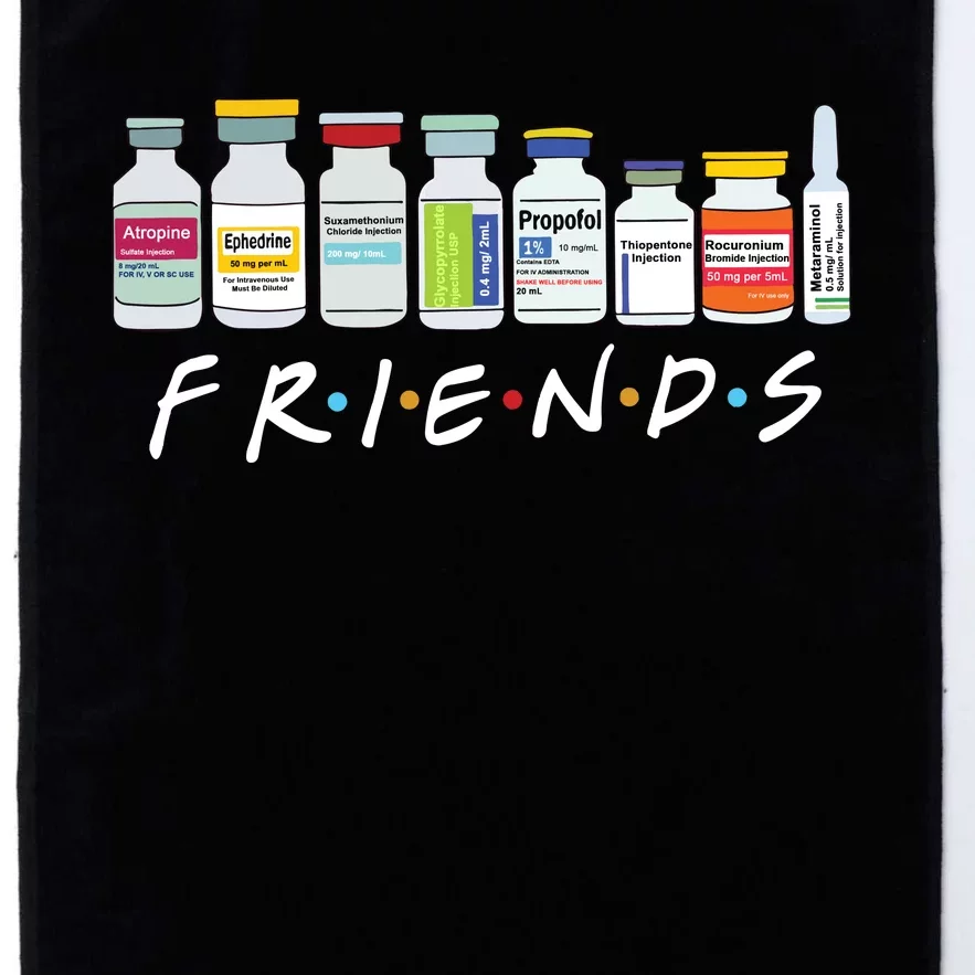 Nurse Friends Icu Propofol Crna Medical Critical Care Platinum Collection Golf Towel