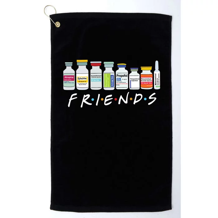 Nurse Friends Icu Propofol Crna Medical Critical Care Platinum Collection Golf Towel