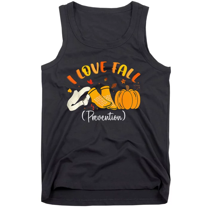 Nurse Fall I Love Fall Prevention Fall Physical Therapy Tank Top