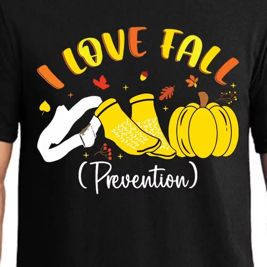 Nurse Fall I Love Fall Prevention Fall Physical Therapy Pajama Set