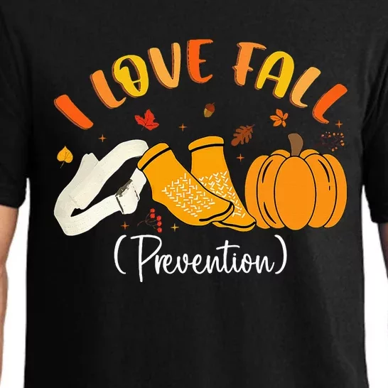 Nurse Fall I Love Fall Prevention Fall Physical Therapy Pajama Set