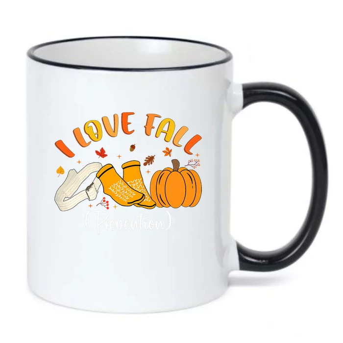 Nurse Fall I Love Fall Prevention Fall Physical Therapy Black Color Changing Mug