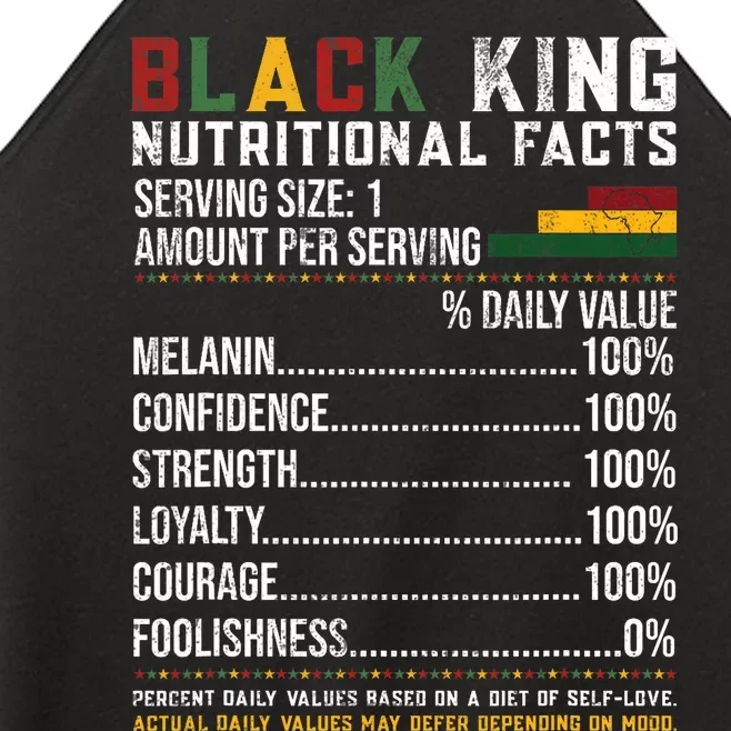 Nutritional Facts Juneteenth 1865 Black King Black Queen Women’s Perfect Tri Rocker Tank