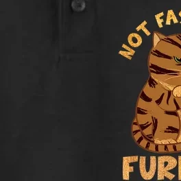 Not Fast Just Furious Funny Cute Grumpy Fat Cat Pet Lovers Dry Zone Grid Performance Polo