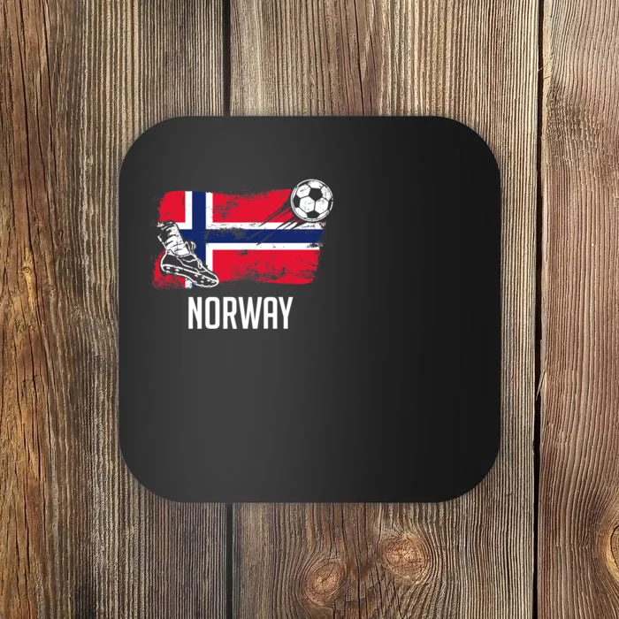 Norway Flag Jersey Norwegian Soccer Team Norwegian Premium Coaster