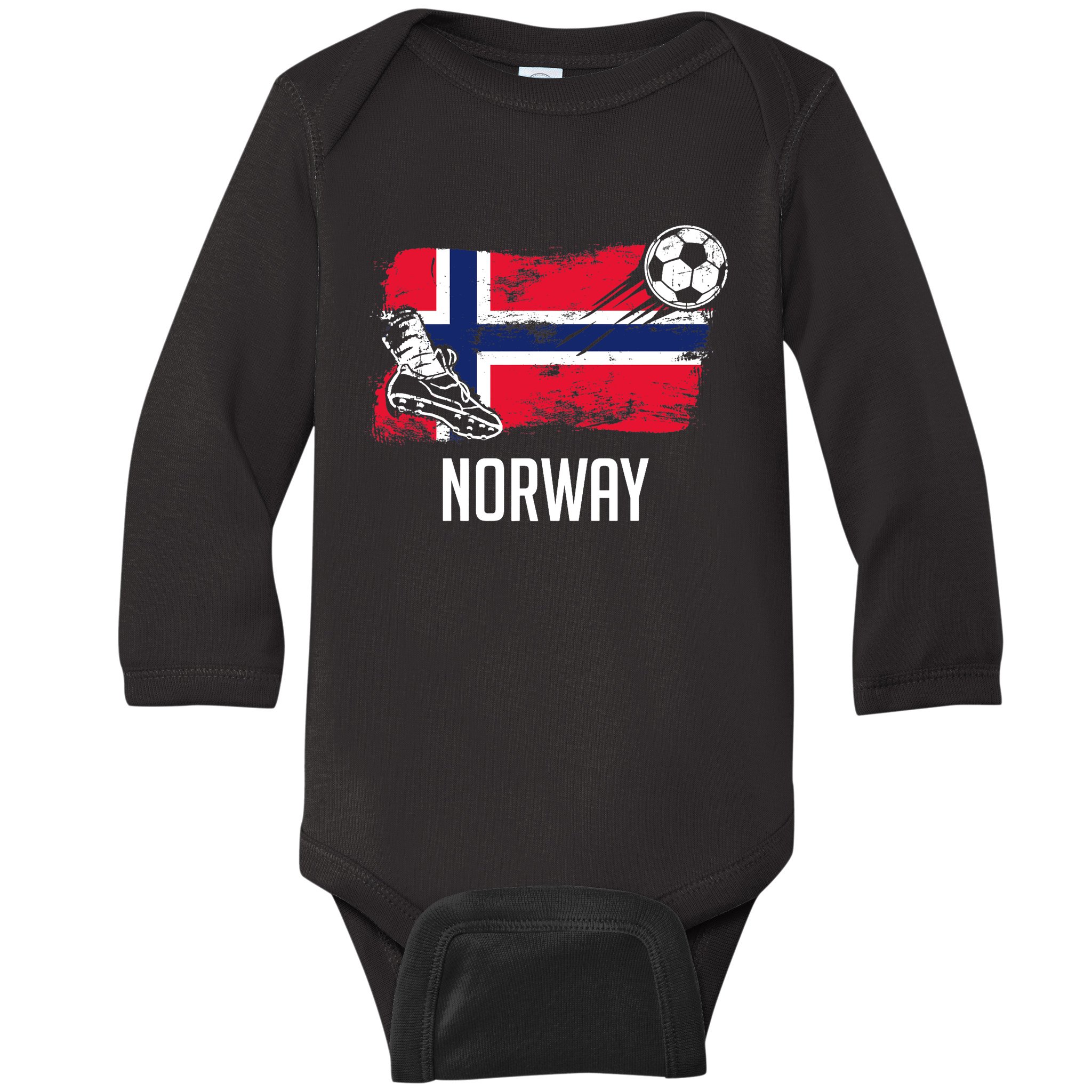 Custom Soccer Inspired Baby Jersey Bodysuit -   Norway