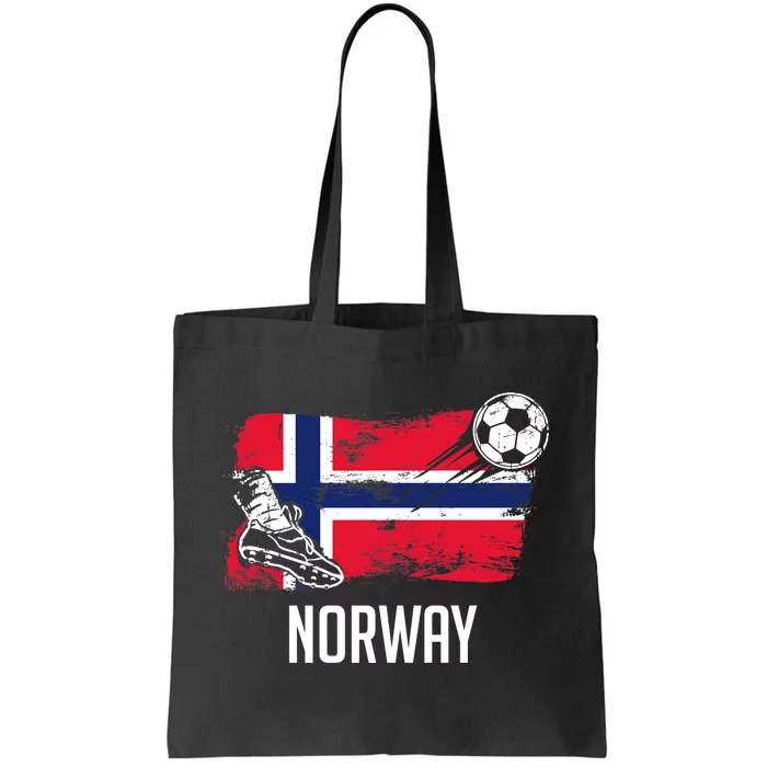 Norway Flag Jersey Norwegian Soccer Team Norwegian Premium Tote Bag