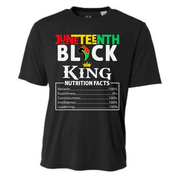 Nutritional Facts Juneteenth 1865 Black King Black Queen Cooling Performance Crew T-Shirt