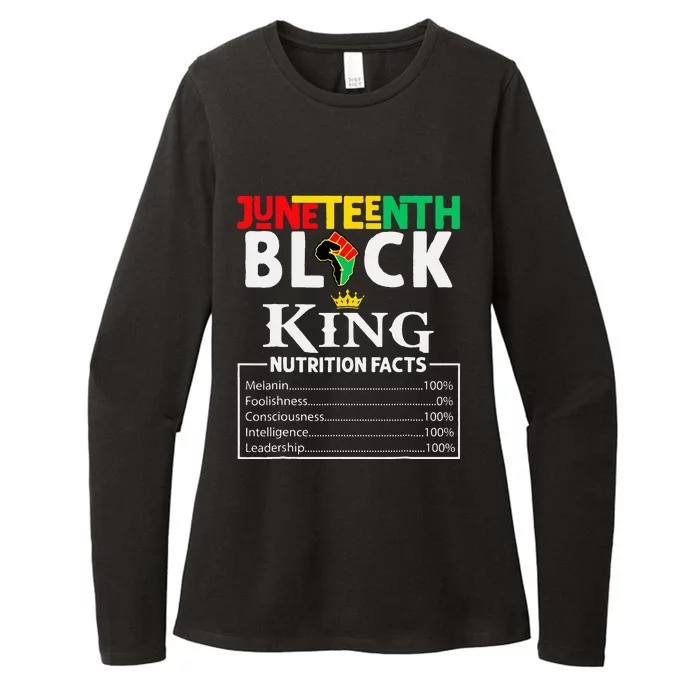 Nutritional Facts Juneteenth 1865 Black King Black Queen Womens CVC Long Sleeve Shirt