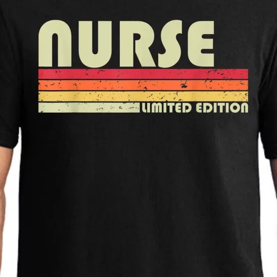 NURSE Funny Job Title Profession Birthday Worker Idea Pajama Set