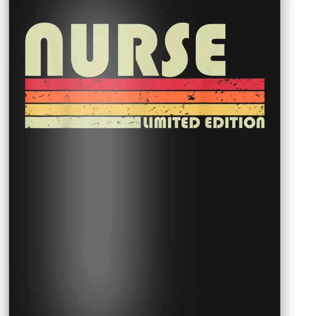 NURSE Funny Job Title Profession Birthday Worker Idea Poster