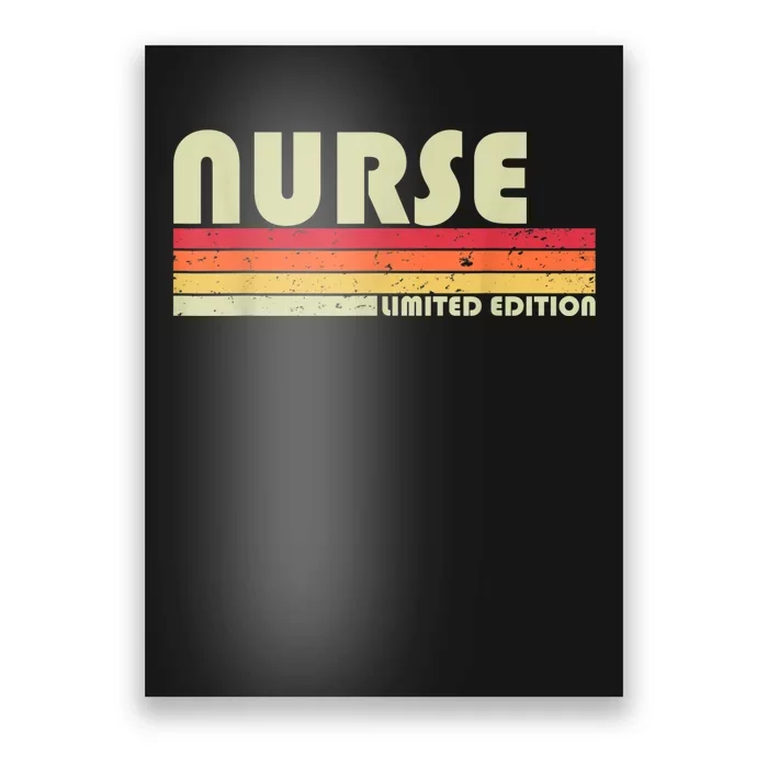 NURSE Funny Job Title Profession Birthday Worker Idea Poster