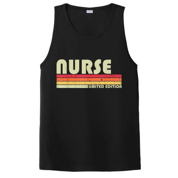 NURSE Funny Job Title Profession Birthday Worker Idea Performance Tank