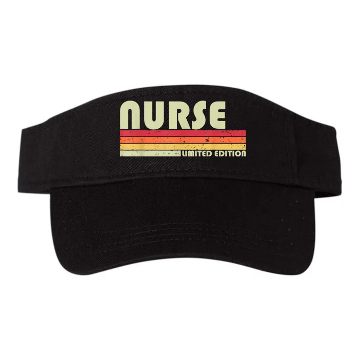 NURSE Funny Job Title Profession Birthday Worker Idea Valucap Bio-Washed Visor