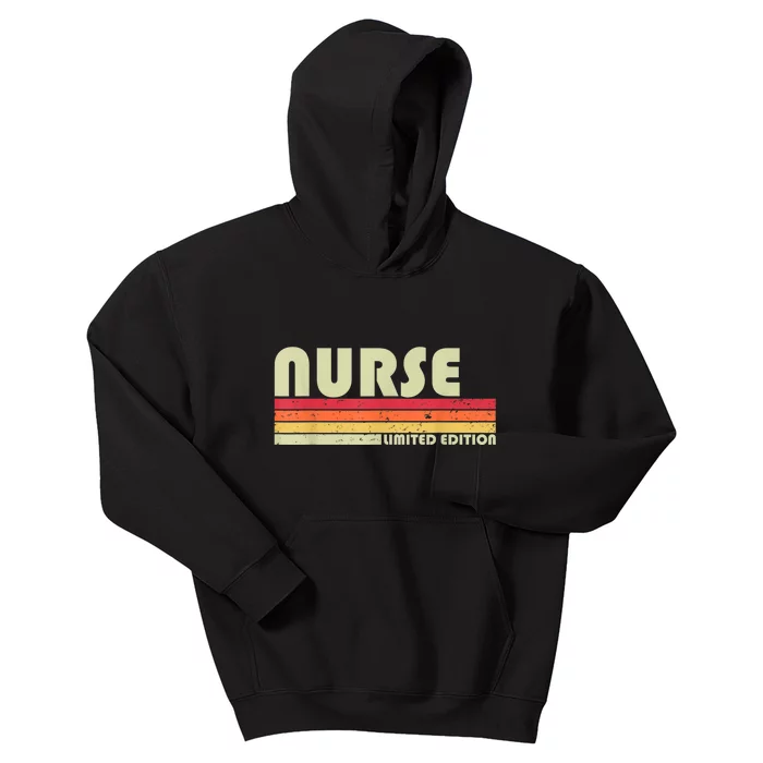 NURSE Funny Job Title Profession Birthday Worker Idea Kids Hoodie