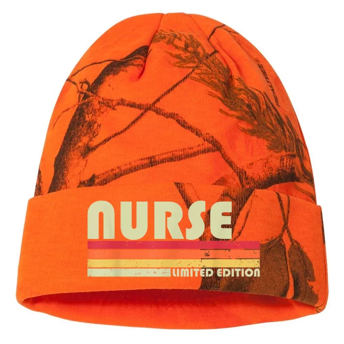 NURSE Funny Job Title Profession Birthday Worker Idea Kati - 12in Camo Beanie