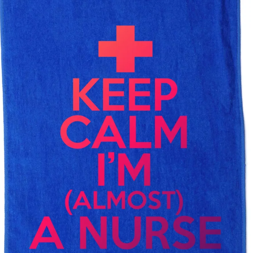 Nurse Funny Keep Calm Im Almost A Nurse Great Gift Platinum Collection Golf Towel