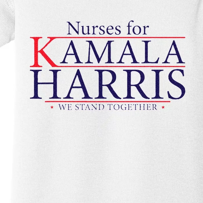 Nurses For Kamala Harris 2024 Kamala For President 2024 Baby Bodysuit