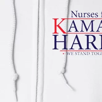 Nurses For Kamala Harris 2024 Kamala For President 2024 Full Zip Hoodie