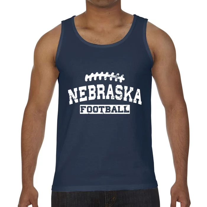 Nebraska Football Lace Logo Comfort Colors® Tank Top