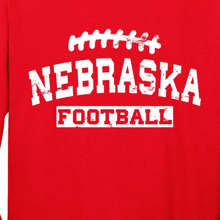 Nebraska Football Lace Logo Long Sleeve Shirt