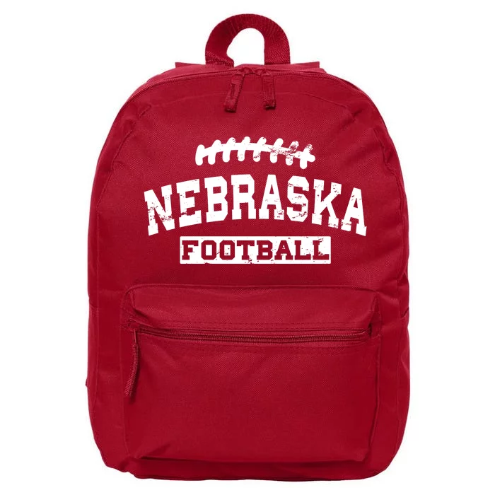 Nebraska Football Lace Logo 16 in Basic Backpack