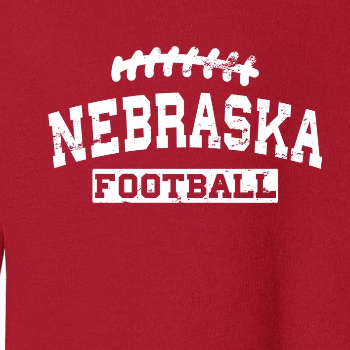 Nebraska Football Lace Logo Toddler Sweatshirt